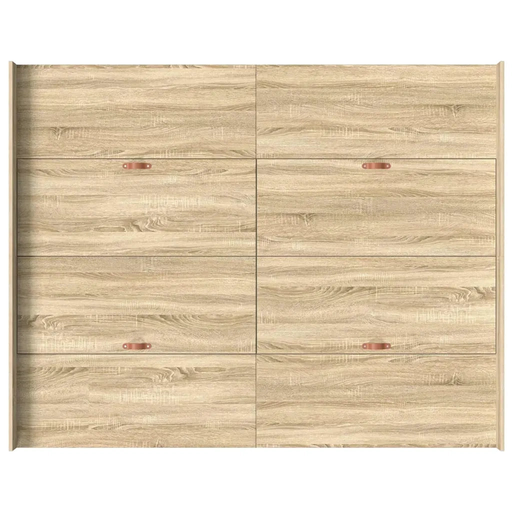 Struttura letto con contenitore Rovere Sonoma 135 x 190 cm 3335319