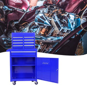 Cassettiera Mobile con Ruote e Ripiani Regolabili ¨C MINIMAL ¨C Blu, 5 Cassetti
