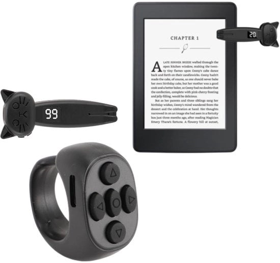 Paginatore a distanza con scroll manuale - Modalità Bluetooth/Chiave - Compatibile con Android/iOS - Formato compatto - Visualizzazione numerica digitale
