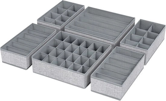 Organizzatore per Calze - Organizzatore da Appendere per Abbigliamento, Intimo e Accessori - 6 pezzi