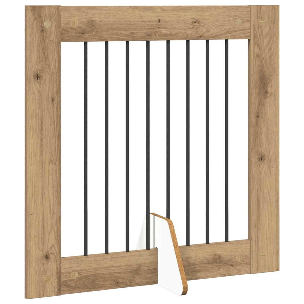 Cancello per cani pieghevole con supporti 4 pz 321 cm 892084