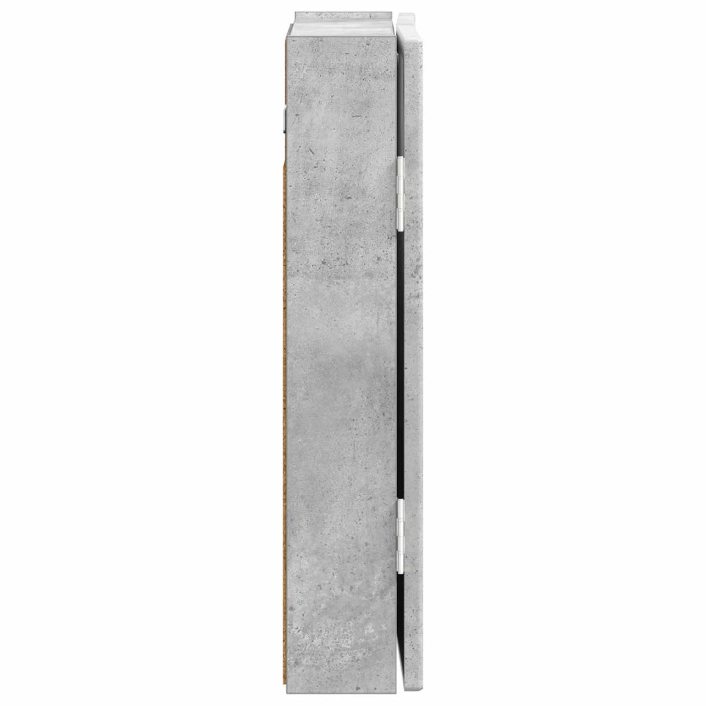 Armadio per Dartboard DELFT Grigio Cemento Legno ingegnerizzato 897108