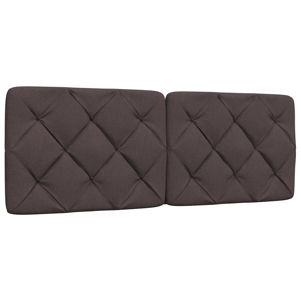 Giroletto senza Materasso Marrone Scuro 140x190 cm Tessuto 3310597