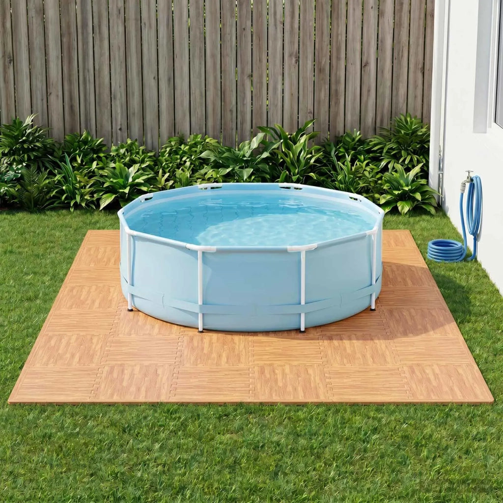 Tappetino per piscina 6 pcs legno 2,16 m² Schiuma EVA 3433303