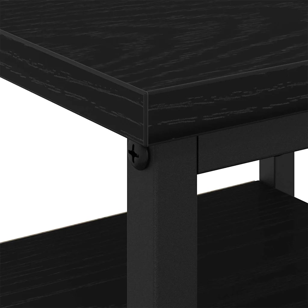Armadio da Notte 2 pz Rovere Nero 34 x 36 x 50 cm 862924