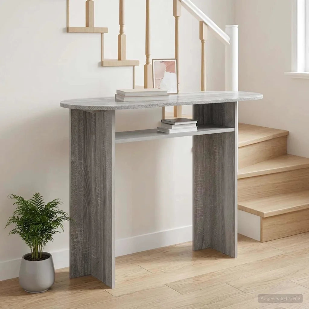 Tavolo consolle Grigio Sonoma 100 x 39,5 x 75 cm 8001164