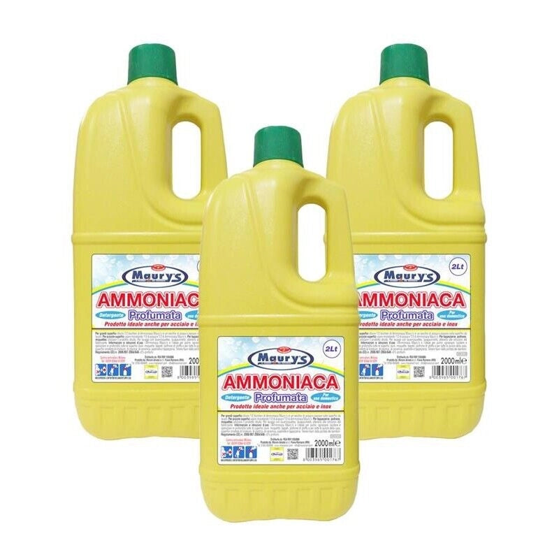 MAURY'S SET 3 CONFEZIONI DI AMMONIACA PROFUMATA 2 LT