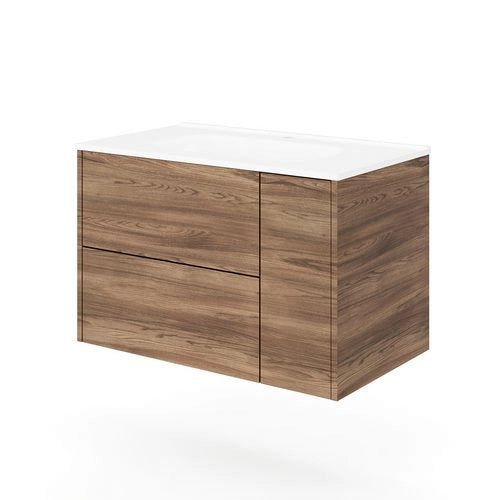 Base sospesa con cassetti cm 100 mod. TRIO - Tabacco