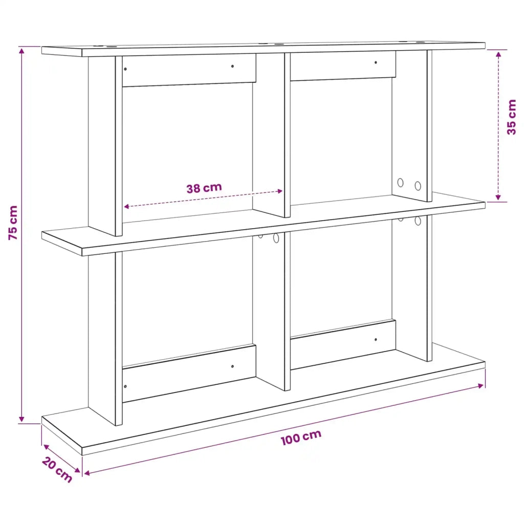 Scaffale da parete A parete Rovere Artigianale 100 x 20 x 75 cm 8012091