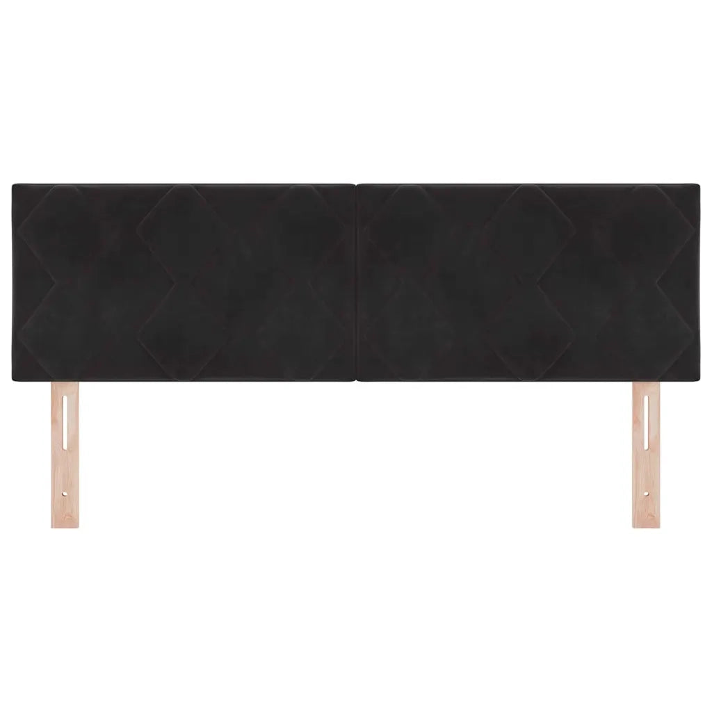 Testiera LED con testiera Nero 160 cm Pelle Sintetica 3338235