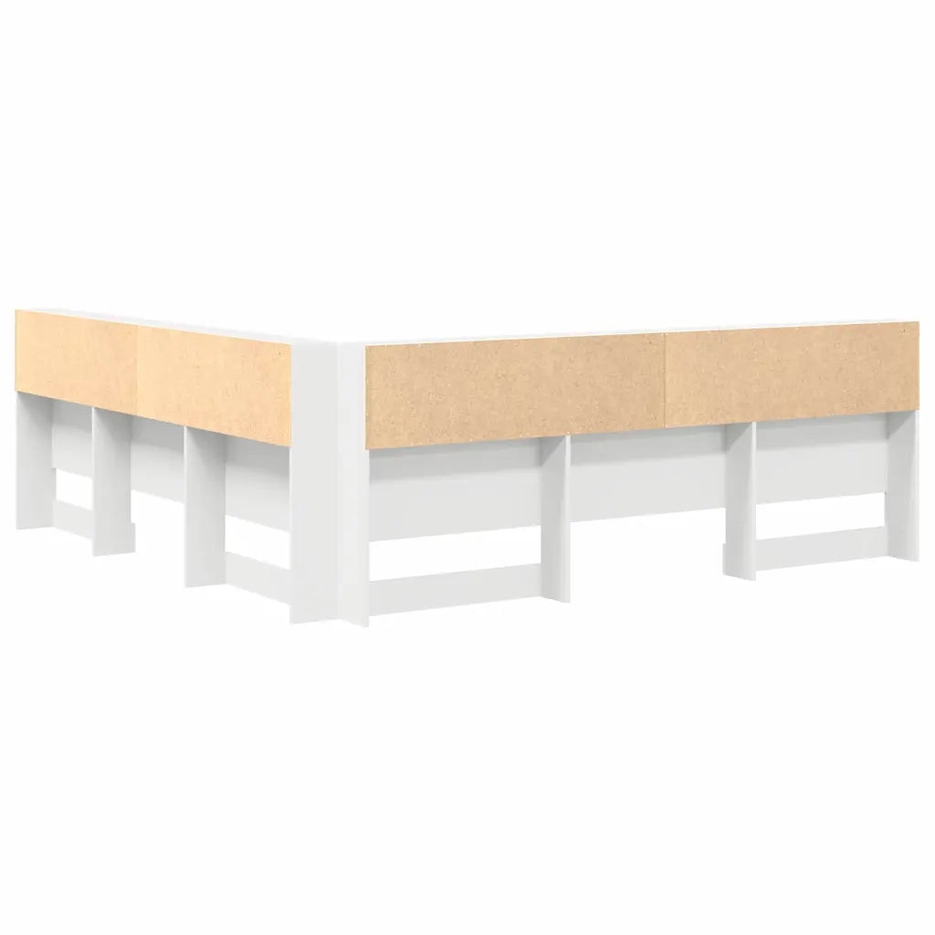Testata contenitore Bianco 180 cm Legno multistrato 3335509