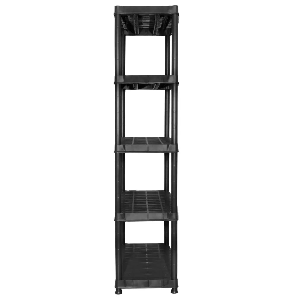 Scaffale a 5 Ripiani Nero 183x45,7x185 cm in Plastica 3059854