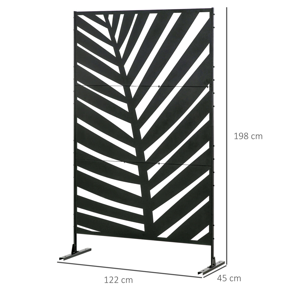 Separ¨¦ 3 Ante Verticali ¨C Minimal ¨C Nero 122x45x198 cm
