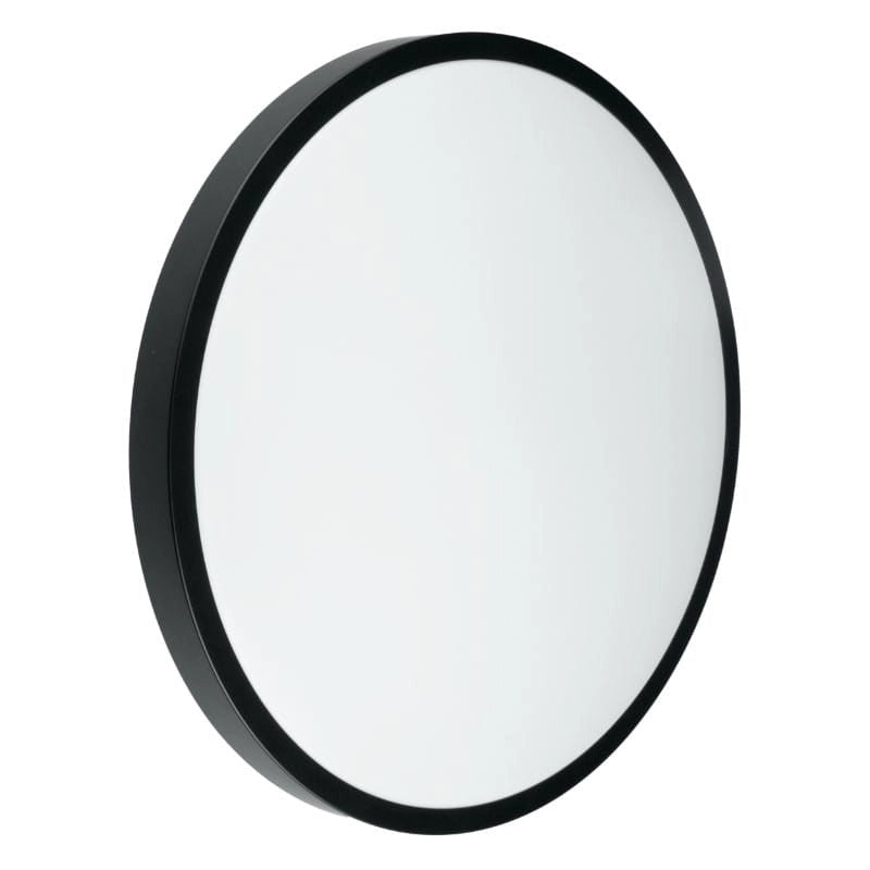 Plafoniera bagno LED rotonda nera 18W IP44 35cm DPM