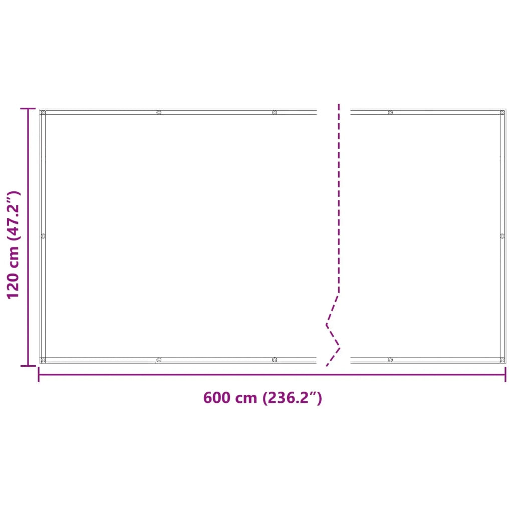 Schermo da balcone Borgogna 120 x 600 cm 42030920