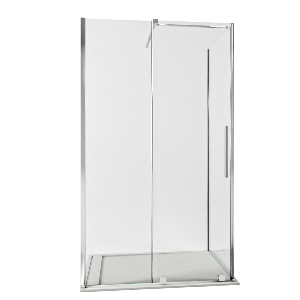Box Doccia Angolare 70x140 cm 1 anta Scorrevoli senza Profili in Cristallo trasparente 8mm H200 Bonussi Uriel