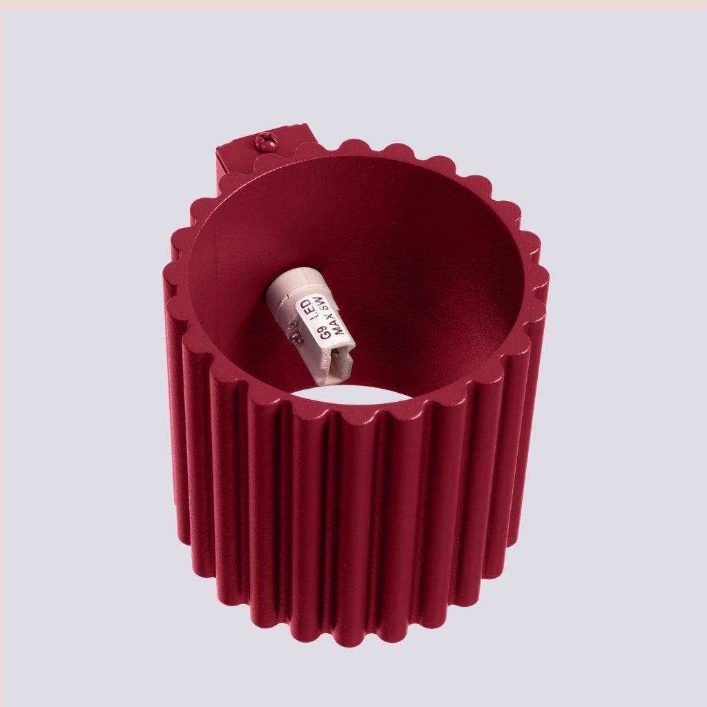 Lampada da parete AURA bordeaux G9