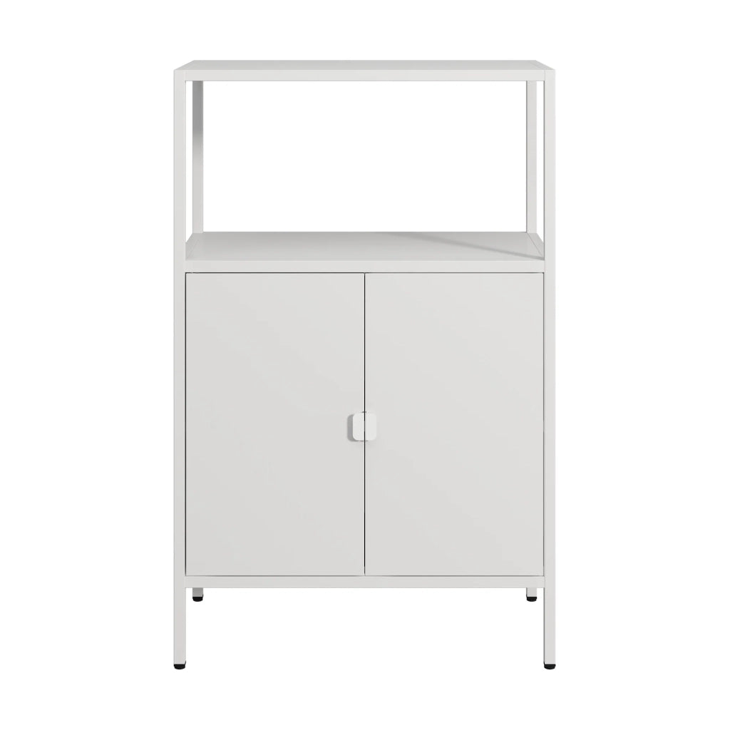 Armadio da ufficio armadietto da ufficio mobiletto portaoggetti per soggiorno ufficio camera da letto officina acciaio 110 x 70 x 40 cm grigio chiaro 03_0006317