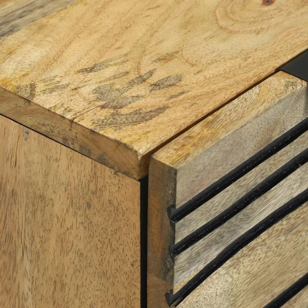 Set di Credenze 2 pcs Naturale 120 x 33,5 x 75 cm 3310040