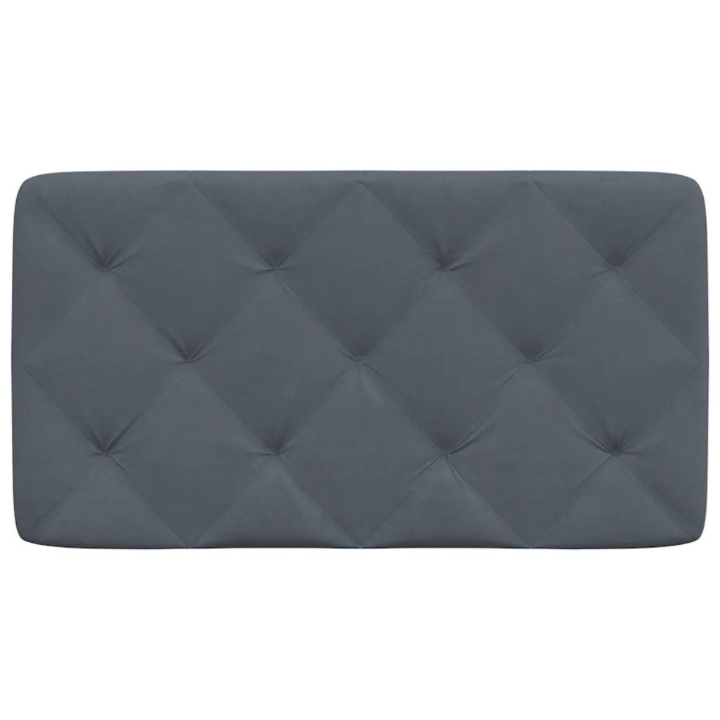 Cuscino Testiera Grigio Scuro 80 cm in Velluto 374703