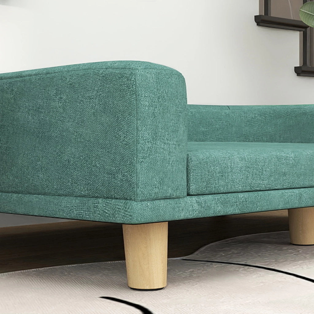 Divano per Cani in Legno di Eucalipto ¨C Xylo ¨C Verde 98x67x25 cm