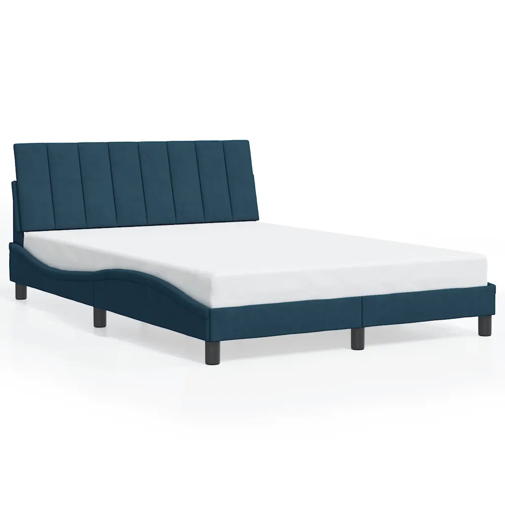 Giroletto senza Materasso Hanko Blu 120x200 cm in Velluto 3207841