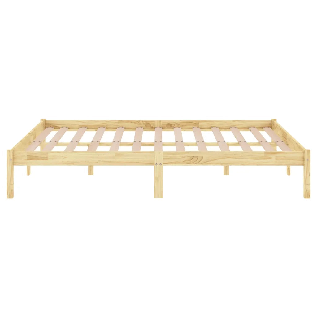 Letto matrimoniale | Letto per adulti | Giroletto in Legno Massello 150x200 cm King Size