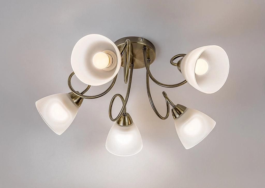 Lampada da soffitto Palomina 5 luci bronzo Rabalux