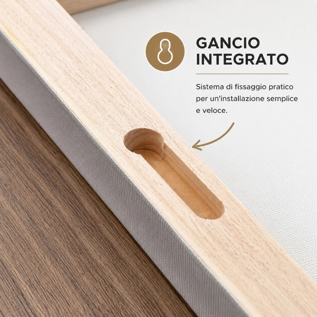 Quadro Moderno su Tela per Soggiorno e Camera da Letto 40x120 cm - Stampa Professionale su Telaio in Legno con Gancio Integrato - Dipinto Panoramico Decorativo da Parete. ASS6-DIS2