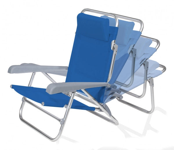 Spiaggina reclinabile Palau colore blu