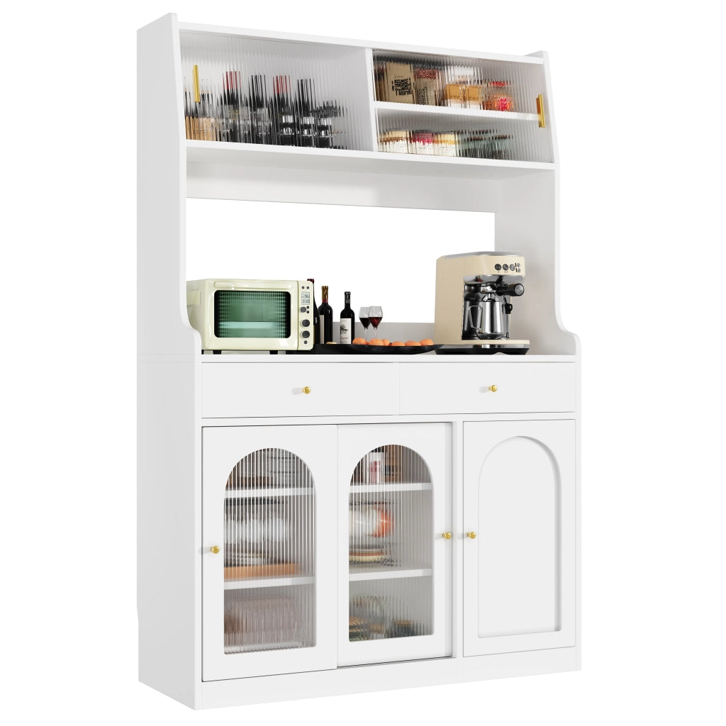 Armadio cucina con illuminazione LED - Zephmum - Regolabile, 2 cassetti, luce variabile