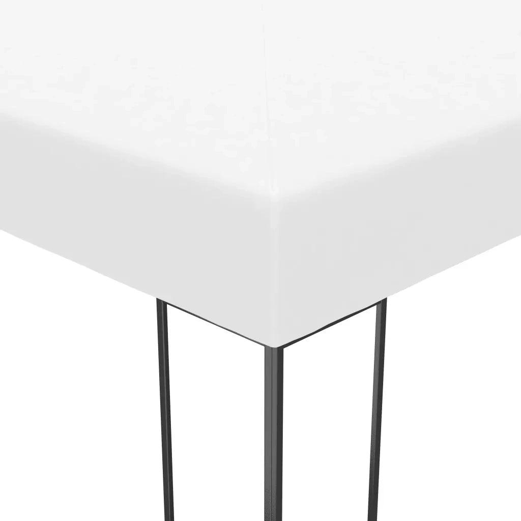 Gazebo | Pergolato con Stringa di Luci LED 4x3x2,7 m Bianco