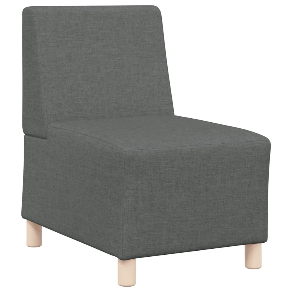 Divano componibile senza braccioli-Sofa Modulare-Divanetto grigio scuro 55 cm in tessuto