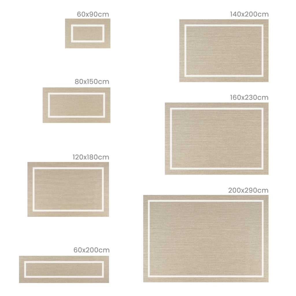 Tappeto vinilico di alta qualità rettangolo bianco 80x150