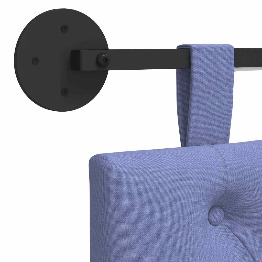 Testiera sospesa Con luce LED Blu jeans Tessuto 3424524