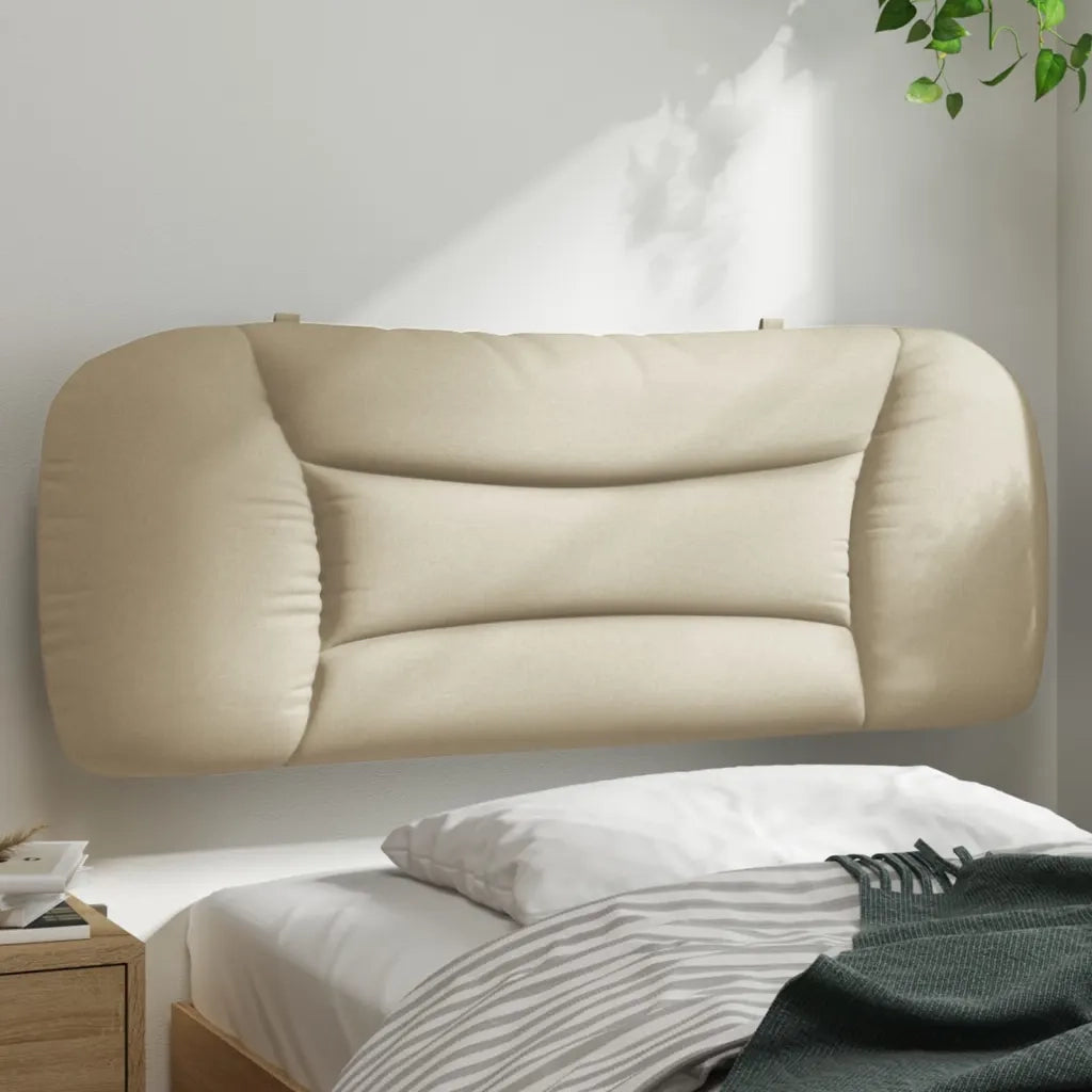 Cuscino Testiera Hvar Crema 100 cm in Tessuto 374554