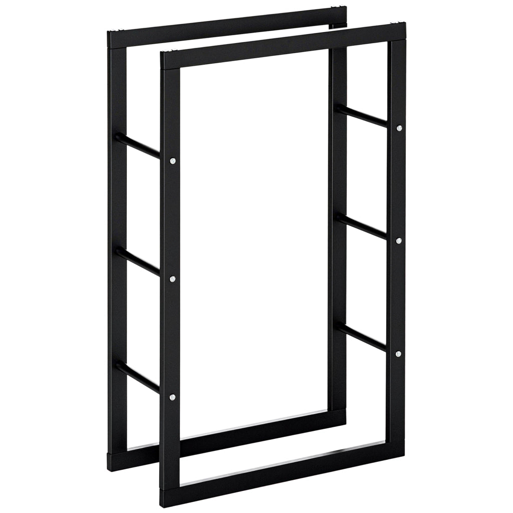 Porta Legna da Esterno ¨C zephmum ¨C Ferro 60x25x100 cm
