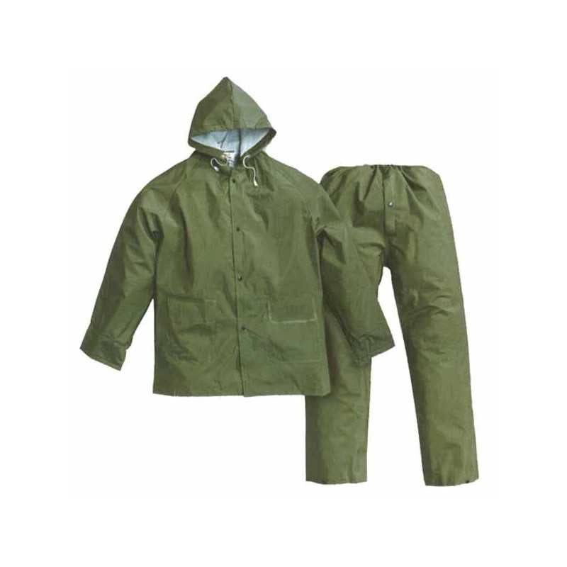 Impermeabile Giacca+Pantaloni Verde M