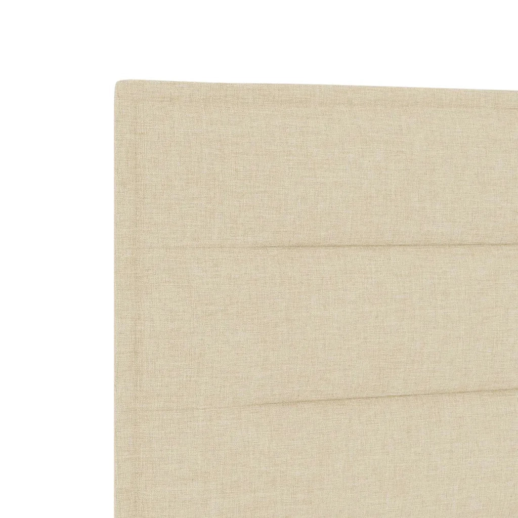 Struttura del letto con testiera Crema 120 x 190 cm Tessuto 3344639