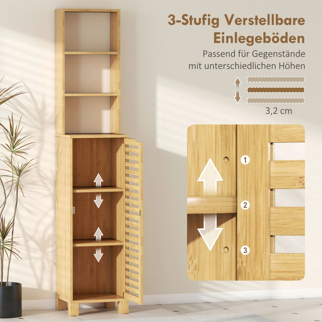 Armadietto Bagno Stretto ¨C Minimal ¨C 34x30x170 cm Naturale