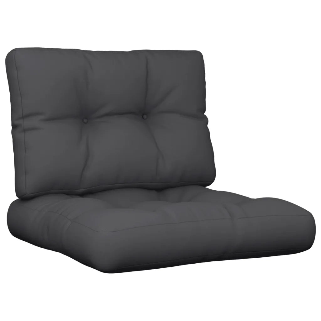 Cuscini per Pallet 2 pz Neri in Tessuto 360652