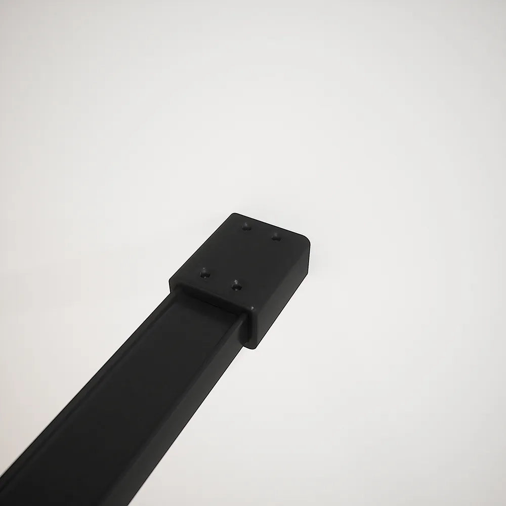 Doccia walk-in full frame 90 cm vetro trasparente profili neri | Rodi