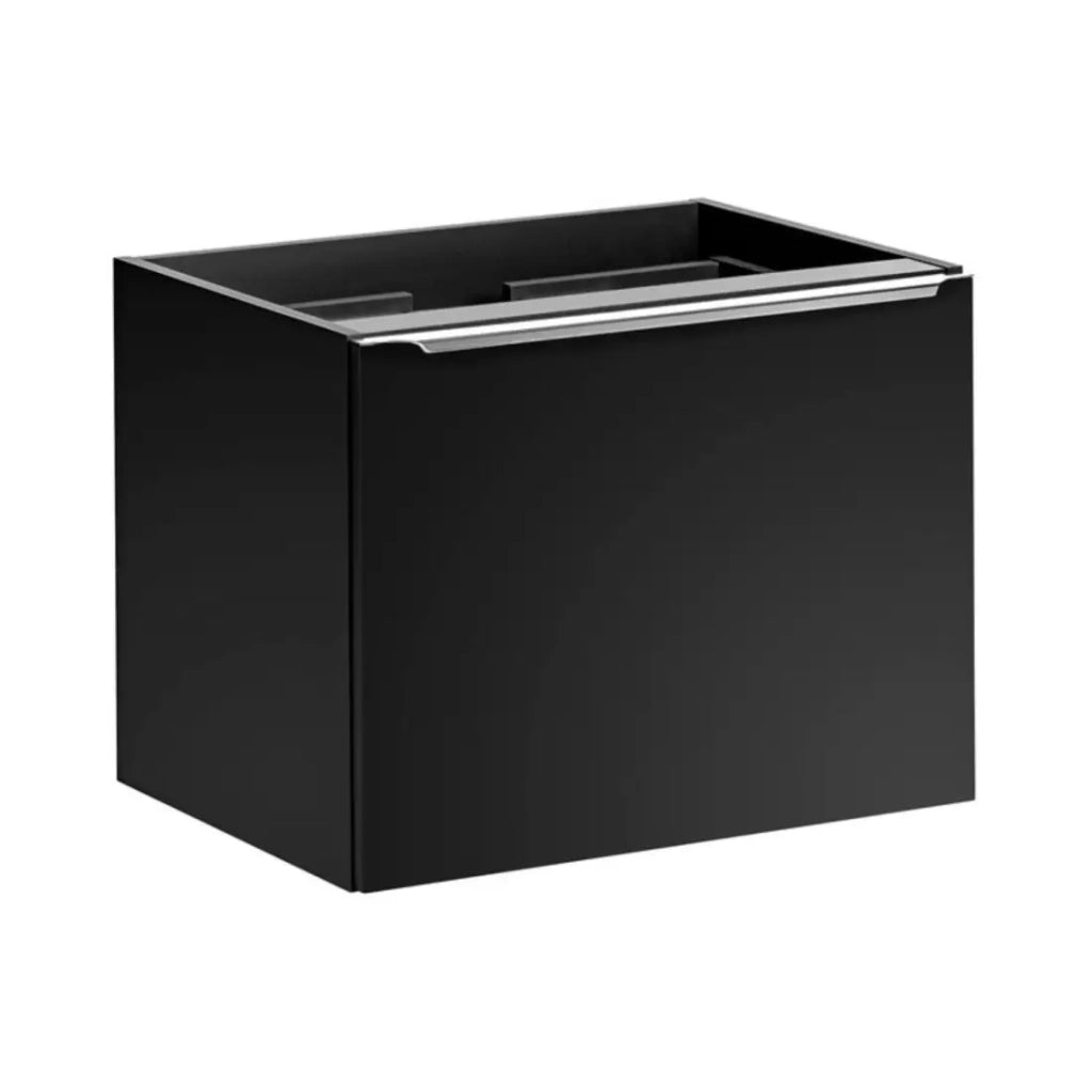 Mobile sottolavabo VANTA 60 cm nero – Modulo sospeso con 2 cassetti