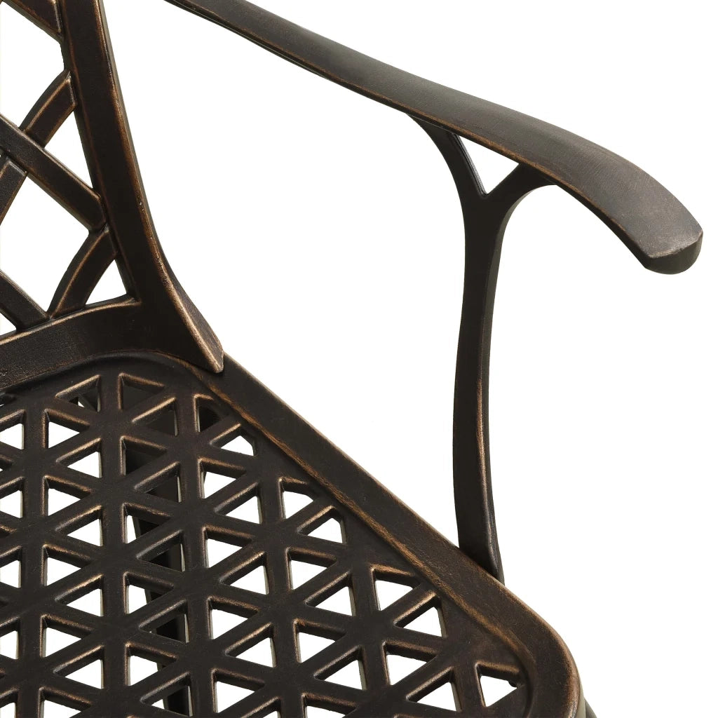 Set da Bistrot 3 pz in Alluminio Pressofuso Bronzo 3070586