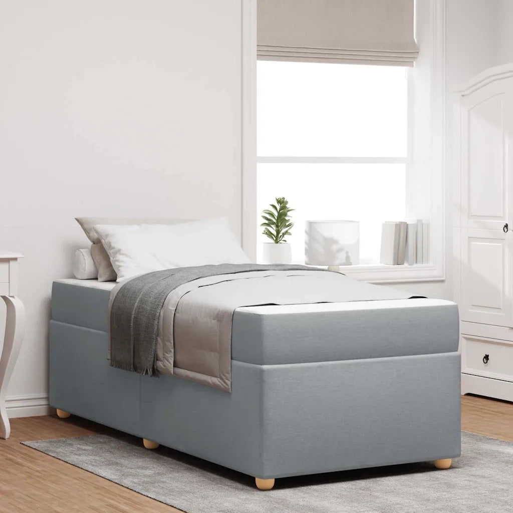Struttura del letto-Giroletto Grigio chiaro 90 x 200 cm Tessuto 794290