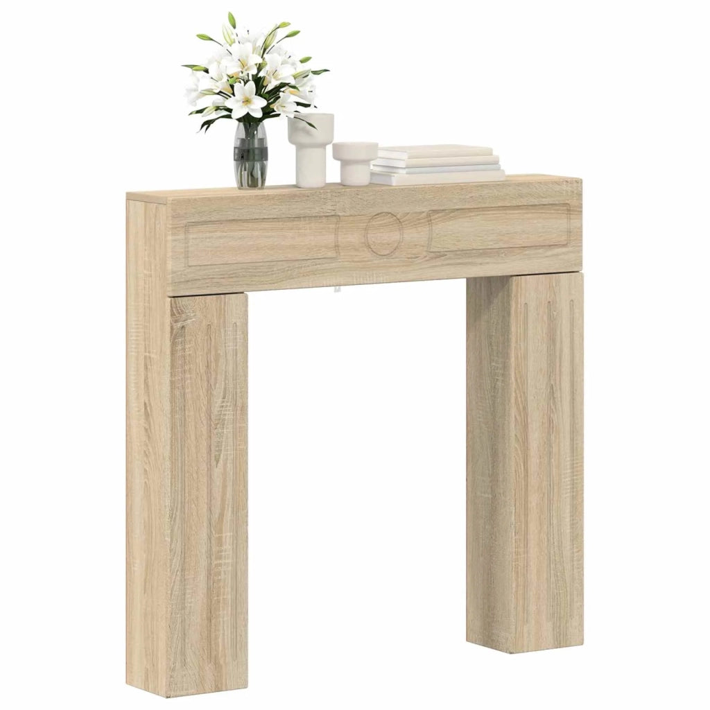 Cornice per camino Rovere Sonoma 102 x 18 x 100,5 cm 8006608