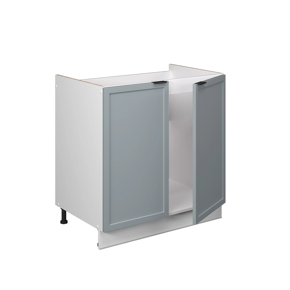 Mobile lavello cucina Fame-Line Blu-grigio chiaro/Bianco 80 cm, PL Antracite Vicco