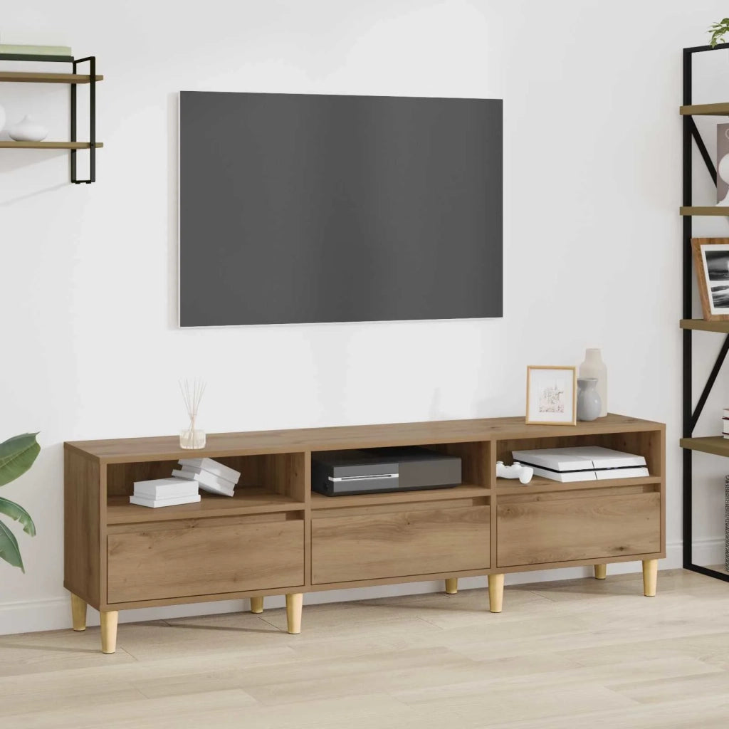 Mobile TV | Armadietto TV | Mobile Porta TV Rovere artigianale 150 x 30 x 45 cm Legno multistrato