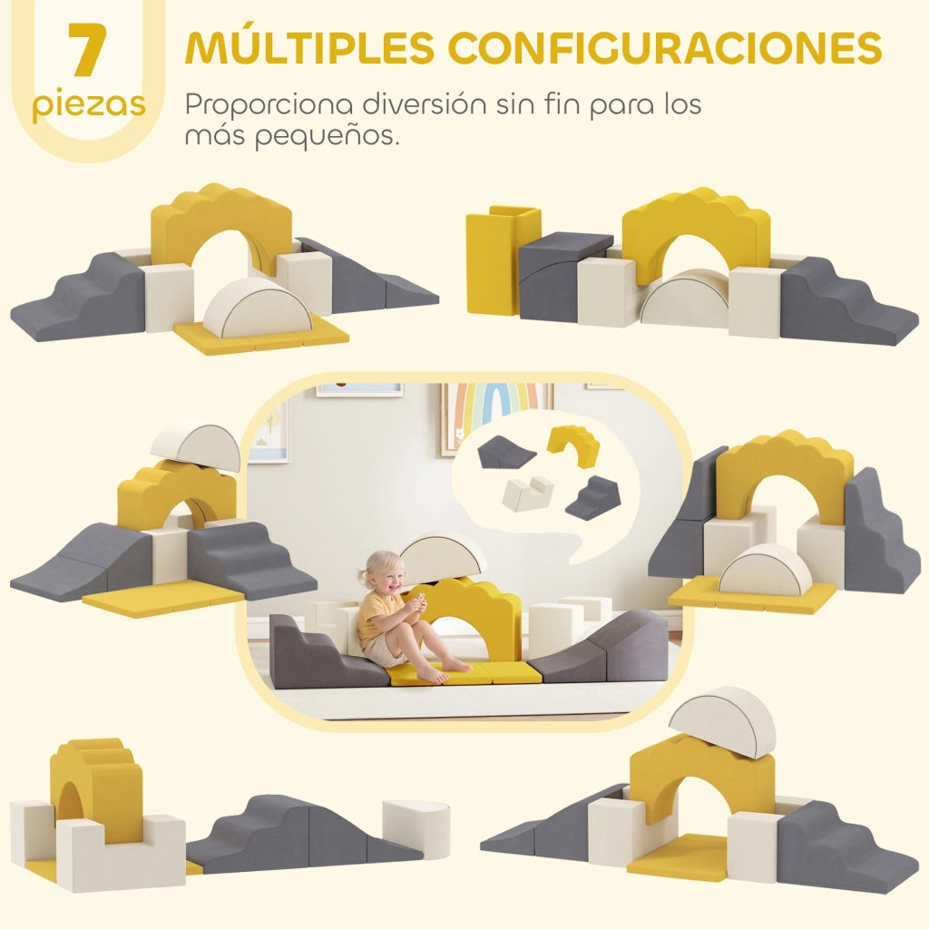 Blocchi di psicomotricit¨¤ per bambini ¨C Minimal ¨C giallo