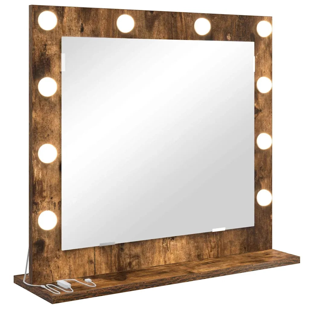 Specchio da Vanit¨¤-Specchio da Trucco Rovere fum¨¦ 60 x 55 x 18 cm